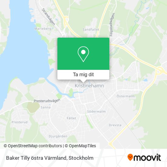 Baker Tilly östra Värmland karta