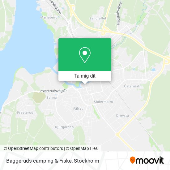 Baggeruds camping & Fiske karta