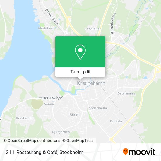 2 i 1 Restaurang & Café karta