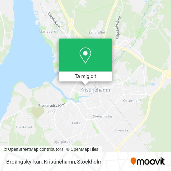 Broängskyrkan, Kristinehamn karta