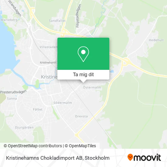 Kristinehamns Chokladimport AB karta