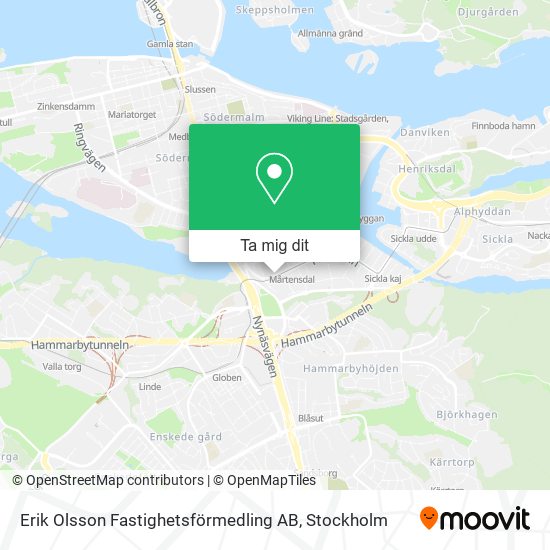 Erik Olsson Fastighetsförmedling AB karta