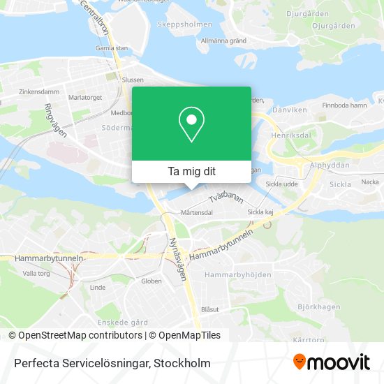 Perfecta Servicelösningar karta