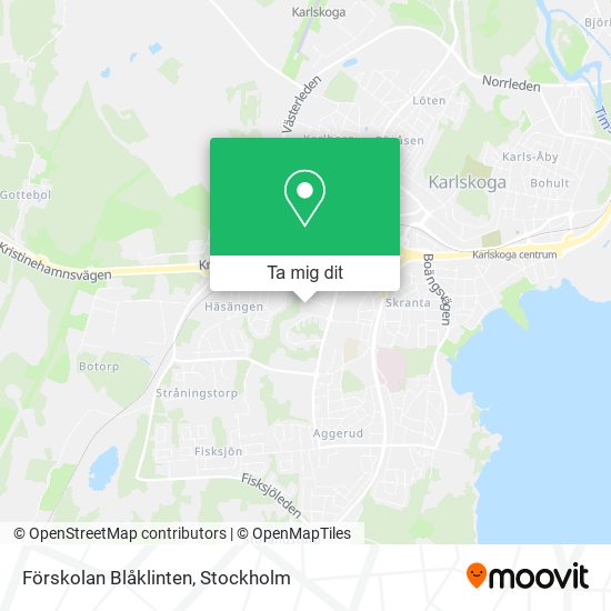 Förskolan Blåklinten karta