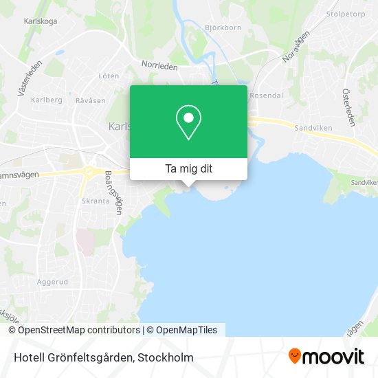 Hotell Grönfeltsgården karta