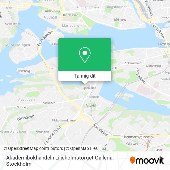 Akademibokhandeln Liljeholmstorget Galleria karta