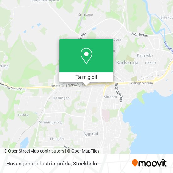 Häsängens industriområde karta