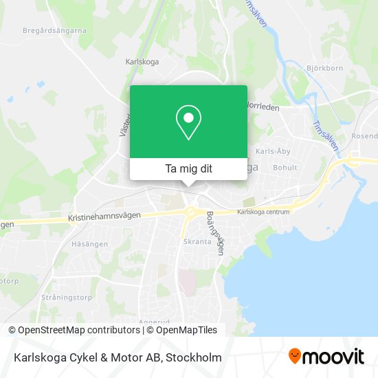 Karlskoga Cykel & Motor AB karta