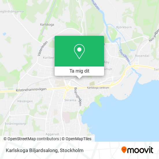 Karlskoga Biljardsalong karta