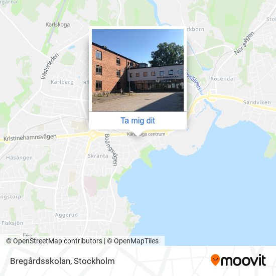 Bregårdsskolan karta