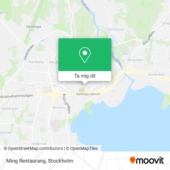 Ming Restaurang karta