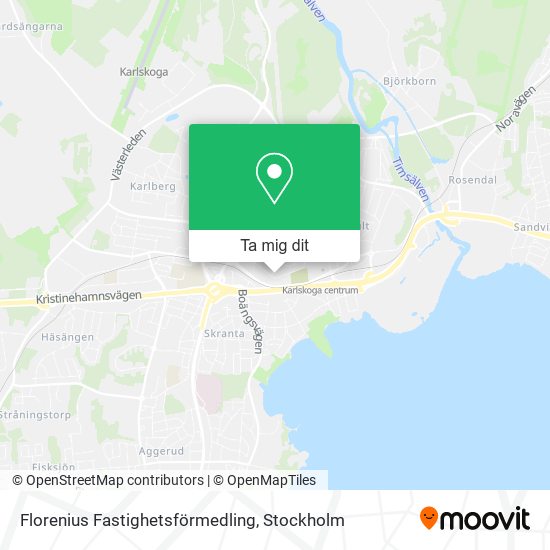 Florenius Fastighetsförmedling karta