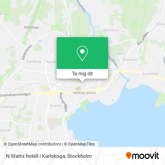 N Statts hotell i Karlskoga karta