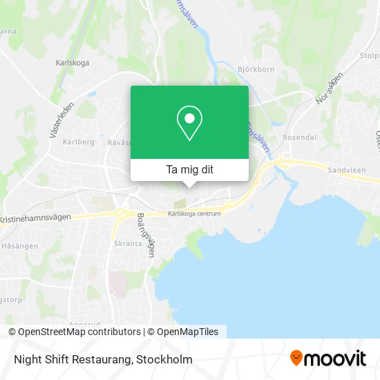 Night Shift Restaurang karta