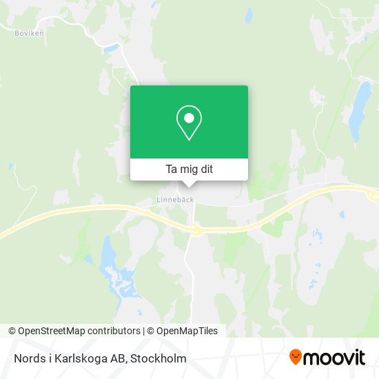 Nords i Karlskoga AB karta