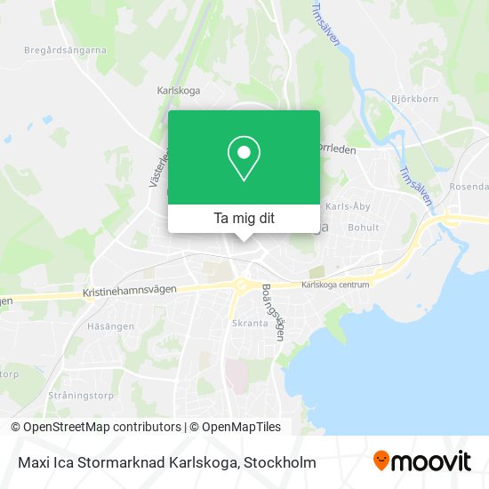 Maxi Ica Stormarknad Karlskoga karta