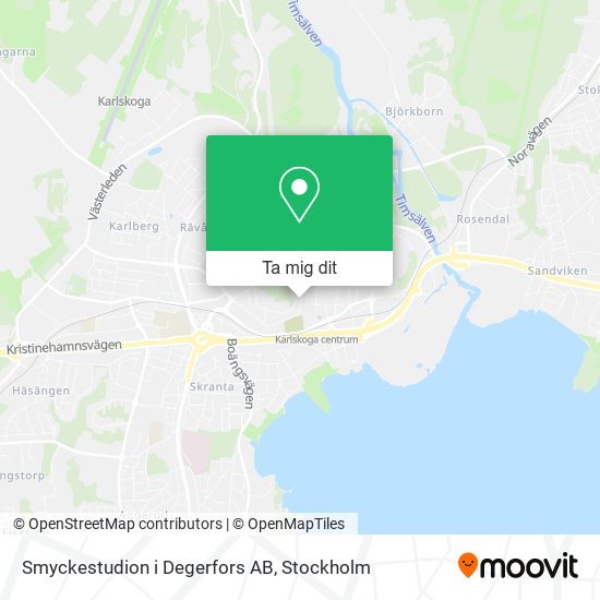 Smyckestudion i Degerfors AB karta
