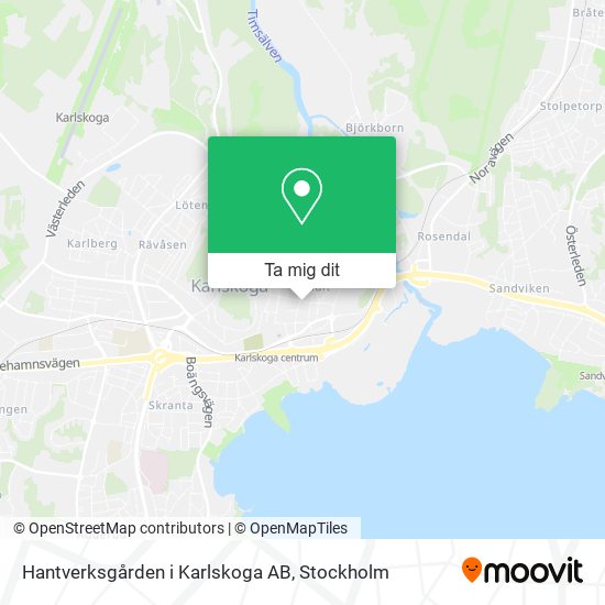 Hantverksgården i Karlskoga AB karta