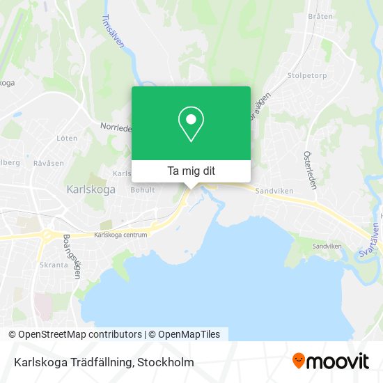 Karlskoga Trädfällning karta