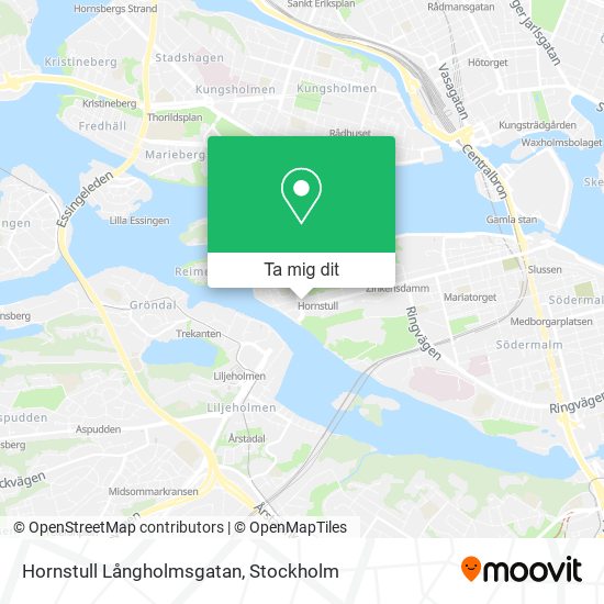 Hornstull Långholmsgatan karta