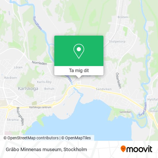 Gråbo Minnenas museum karta