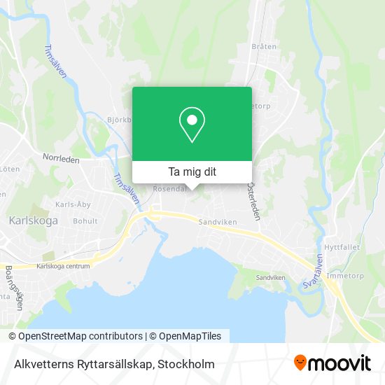 Alkvetterns Ryttarsällskap karta