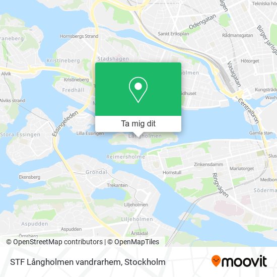 STF Långholmen vandrarhem karta