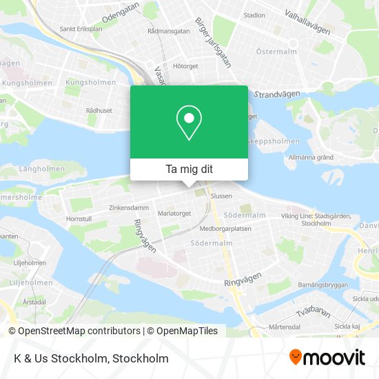 K & Us Stockholm karta