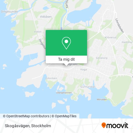 Skogåsvägen karta