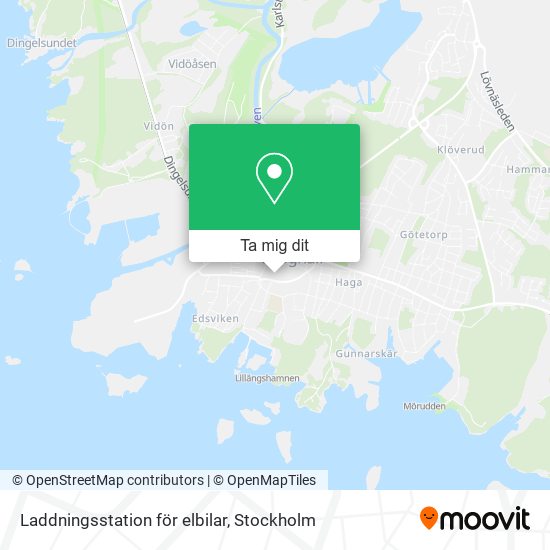 Laddningsstation för elbilar karta