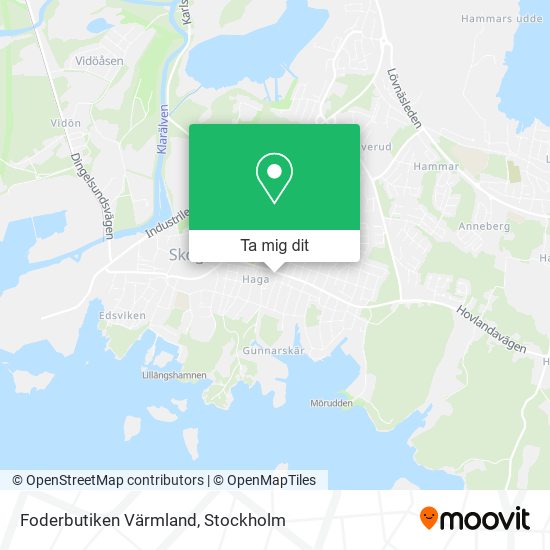 Foderbutiken Värmland karta
