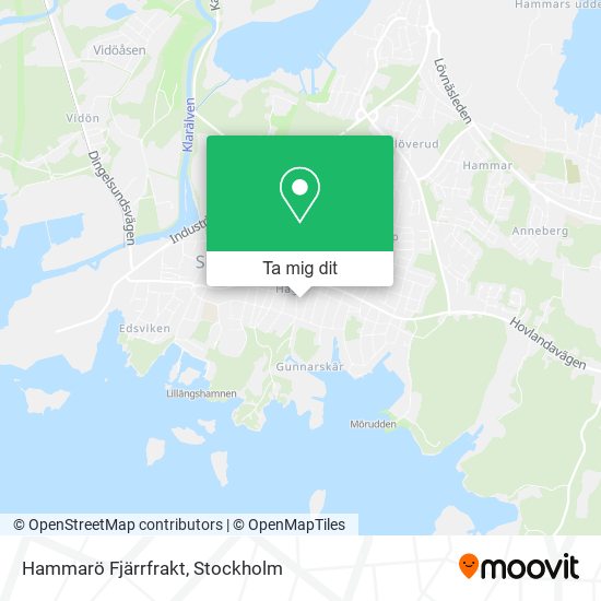 Hammarö Fjärrfrakt karta