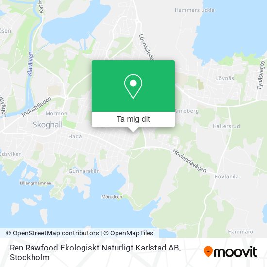 Ren Rawfood Ekologiskt Naturligt Karlstad AB karta