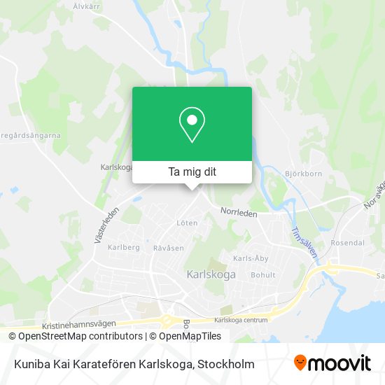 Kuniba Kai Karatefören Karlskoga karta