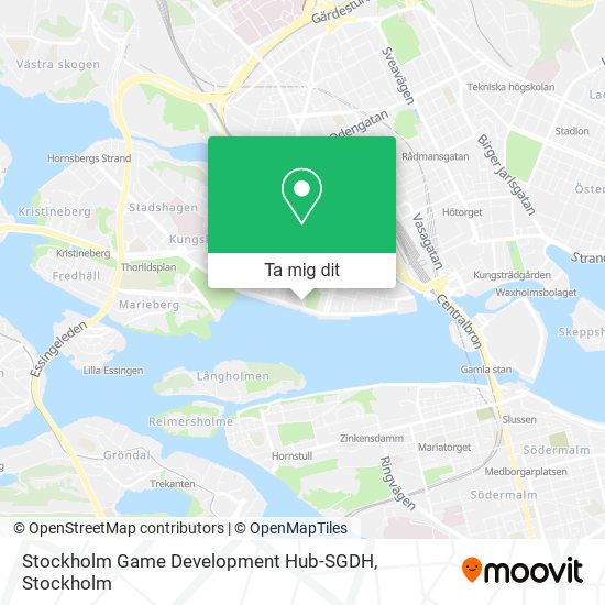 Stockholm Game Development Hub-SGDH karta