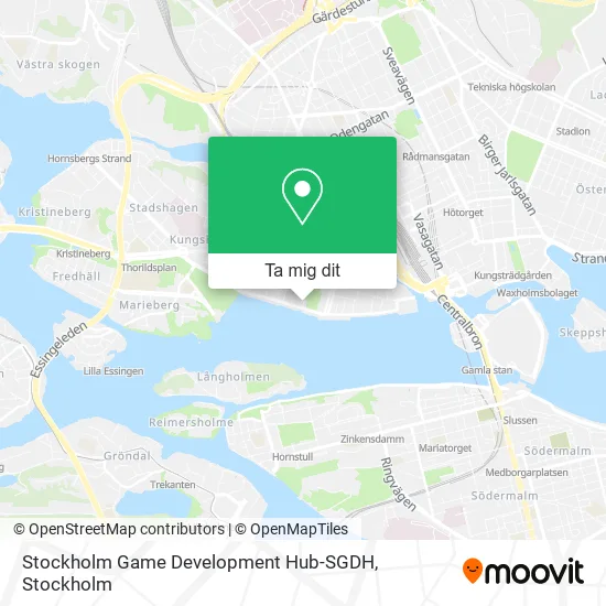 Stockholm Game Development Hub-SGDH karta