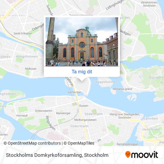 Stockholms Domkyrkoförsamling karta