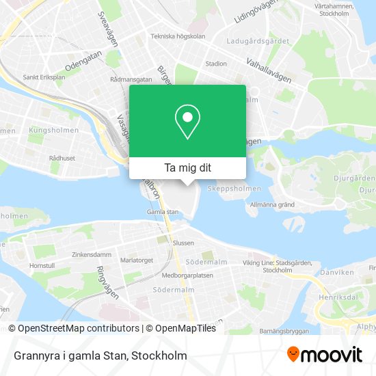 Grannyra i gamla Stan karta