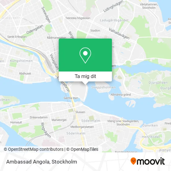 Ambassad Angola karta