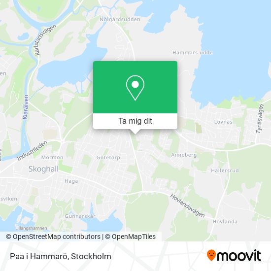 Paa i Hammarö karta