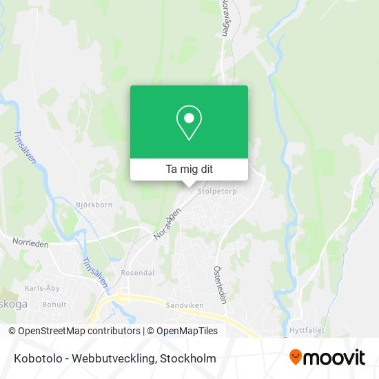 Kobotolo - Webbutveckling karta