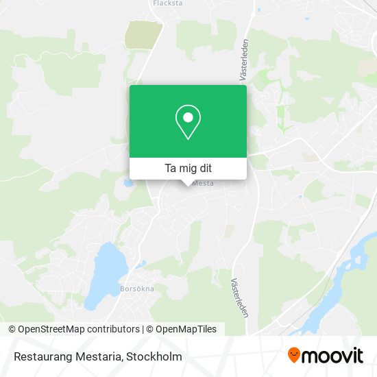 Restaurang Mestaria karta