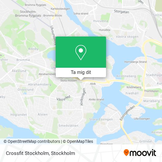 Crossfit Stockholm karta