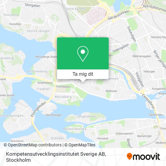 Kompetensutvecklingsinstitutet Sverige AB karta