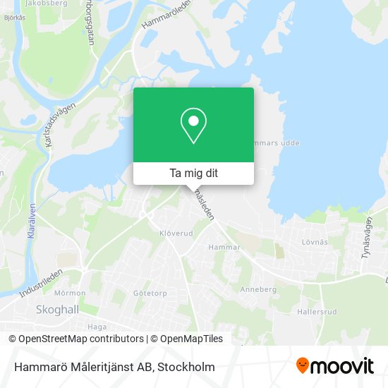 Hammarö Måleritjänst AB karta