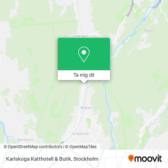 Karlskoga Katthotell & Butik karta