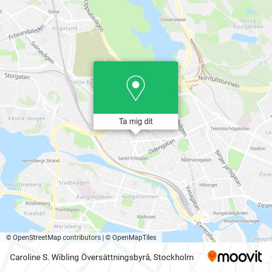 Caroline S. Wibling Översättningsbyrå karta