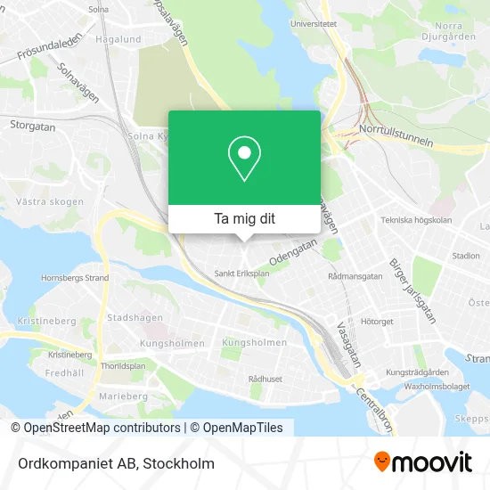 Ordkompaniet AB karta