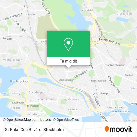 St Eriks Ccc Bilvård karta