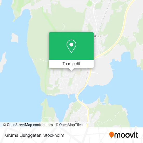 Grums Ljunggatan karta